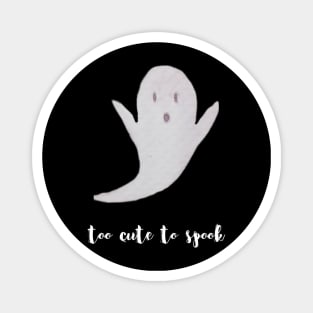 To cute to spook watercolor ghost Magnet